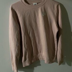 small light pink nike crew neck